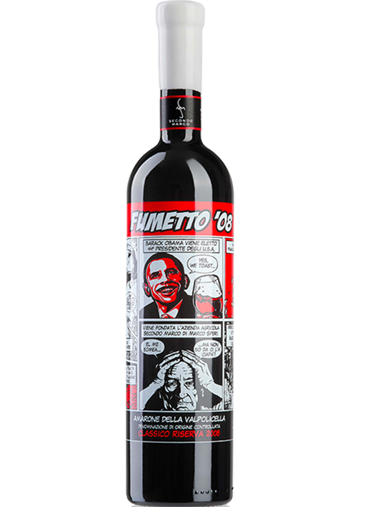 Amarone della Valpolicella Doc Classico Riserva 2008 Fumetto Cartone